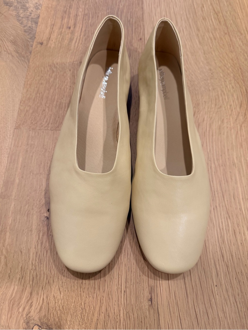Jeffrey Campbell Cream Ballet Flats